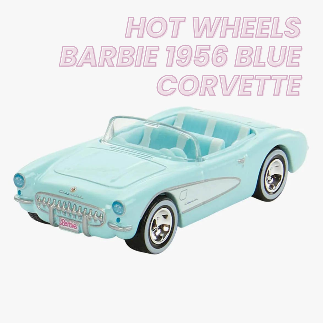 Hot Wheels 2023 Screen Time 9/10 1956 Blue Corvette Barbie The Movie 183/250